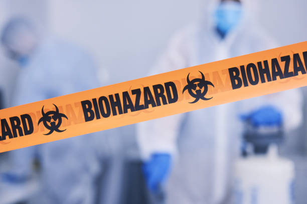 Professional Biohazard technician working in Orange, CA